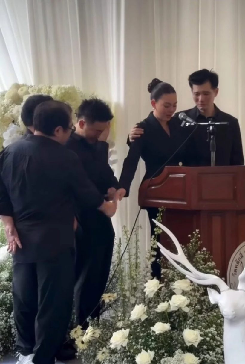 ดิว อริสรา น้ำตาไหล...กล่าวอำลา-ร้องเพลงส่งคุณพ่อครั้งสุดท้าย
