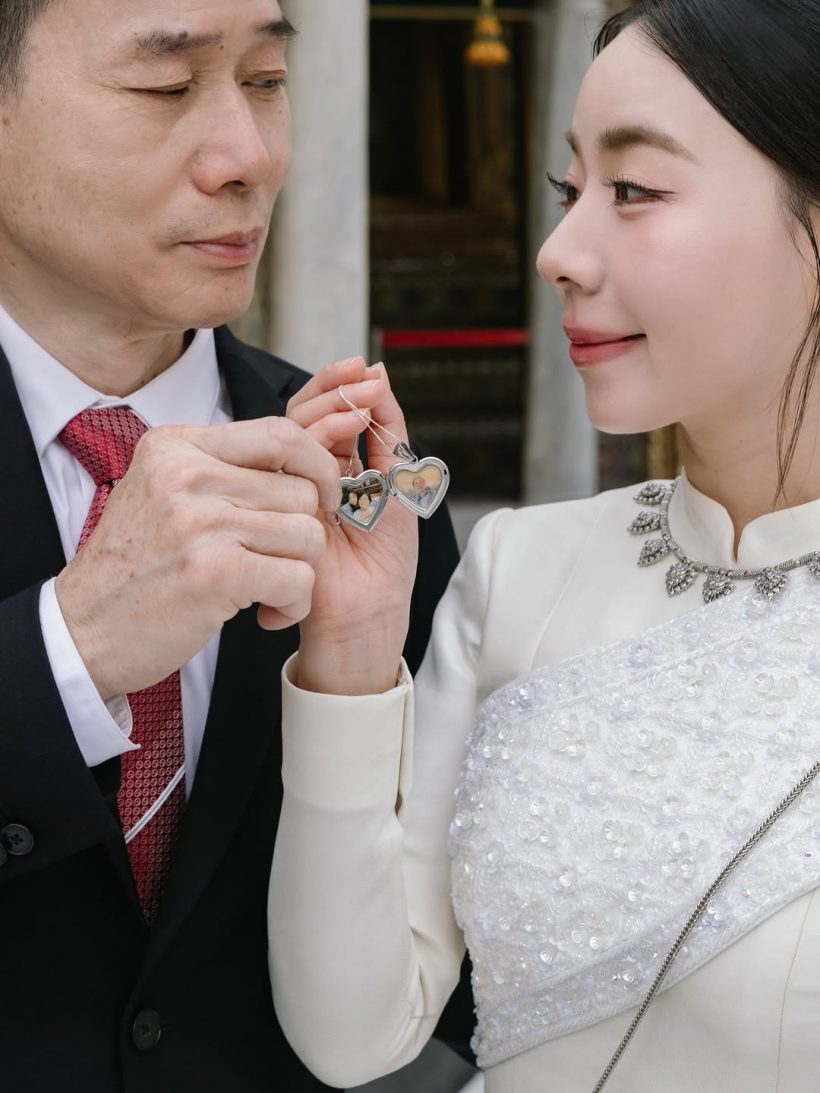 ลูกน้ำ พี่สาวนนกุล งามสง่าในชุดไทย พร้อมออกเรือนเป็นฝั่งฝา
