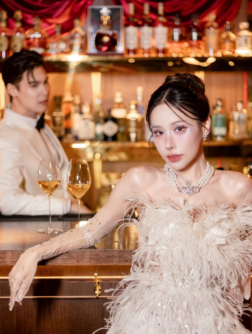 พระเอกฮอต ควงแฟนสาวเข้าพิธีวิวาห์ สวยหล่อออร่าพุ่ง