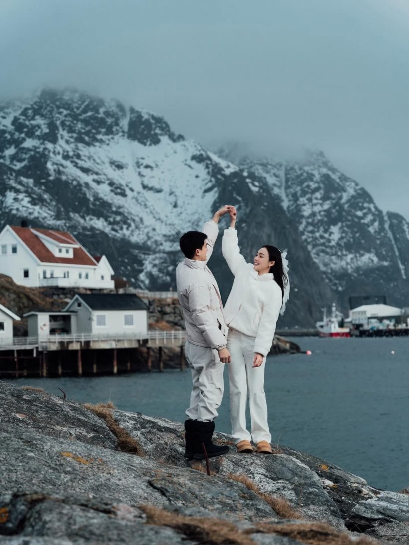 สิ้นสุดการรอคอย พระเอกขอนางเอกแต่งงาน กลางแสงเหนือ