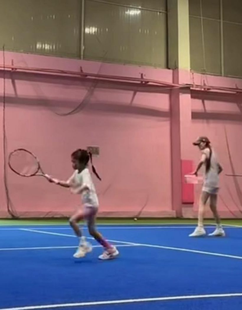 หายคิดถึง!เจนี่มิกกี้เล่นเทนนิสกับน้องโนล่า โมเมนต์นี้สุดอบอุ่น