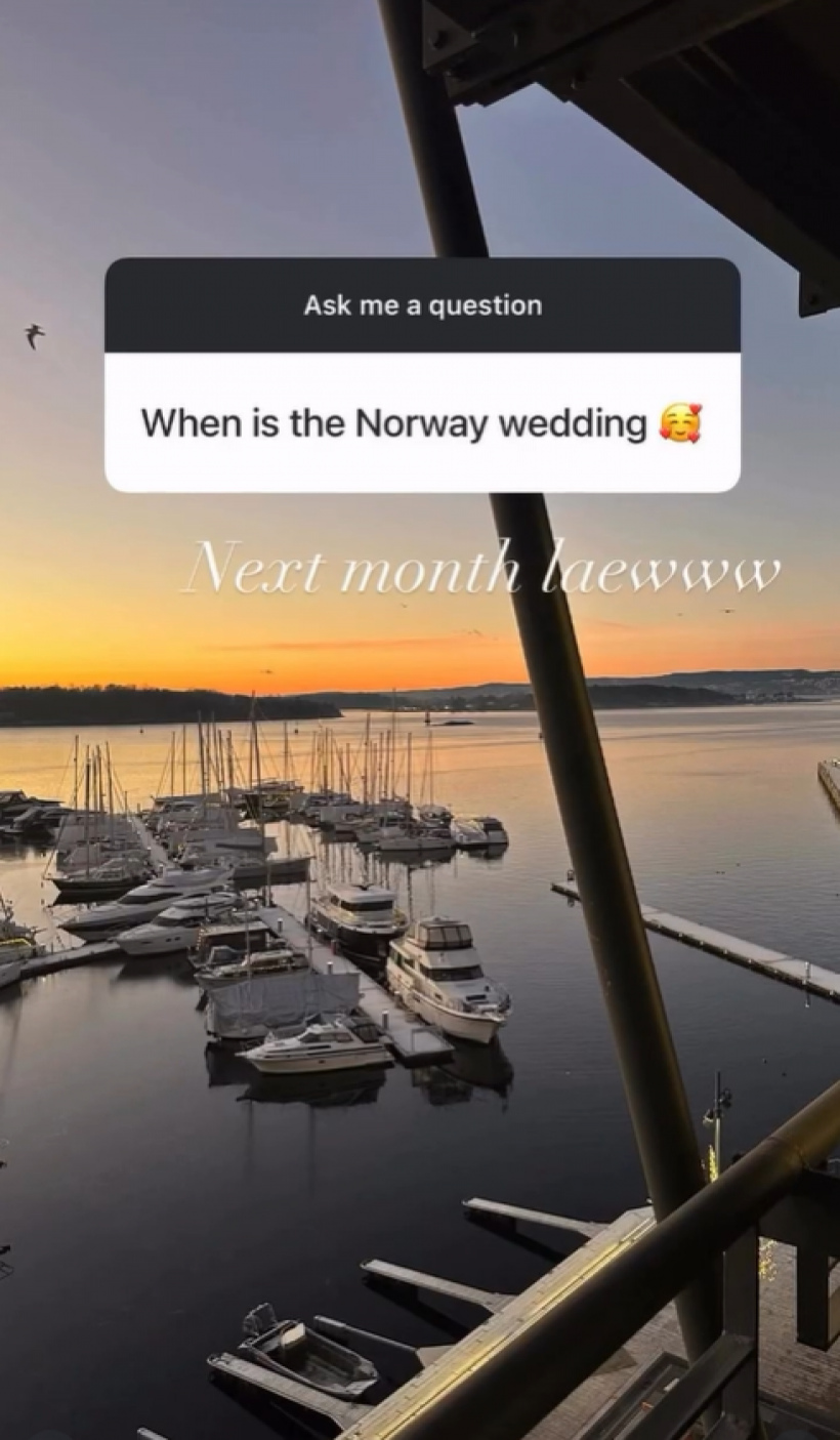 รอไม่นาน ญาญ่า เฉลยเอง! งานเเต่งที่นอร์เวย์จัดวันไหน