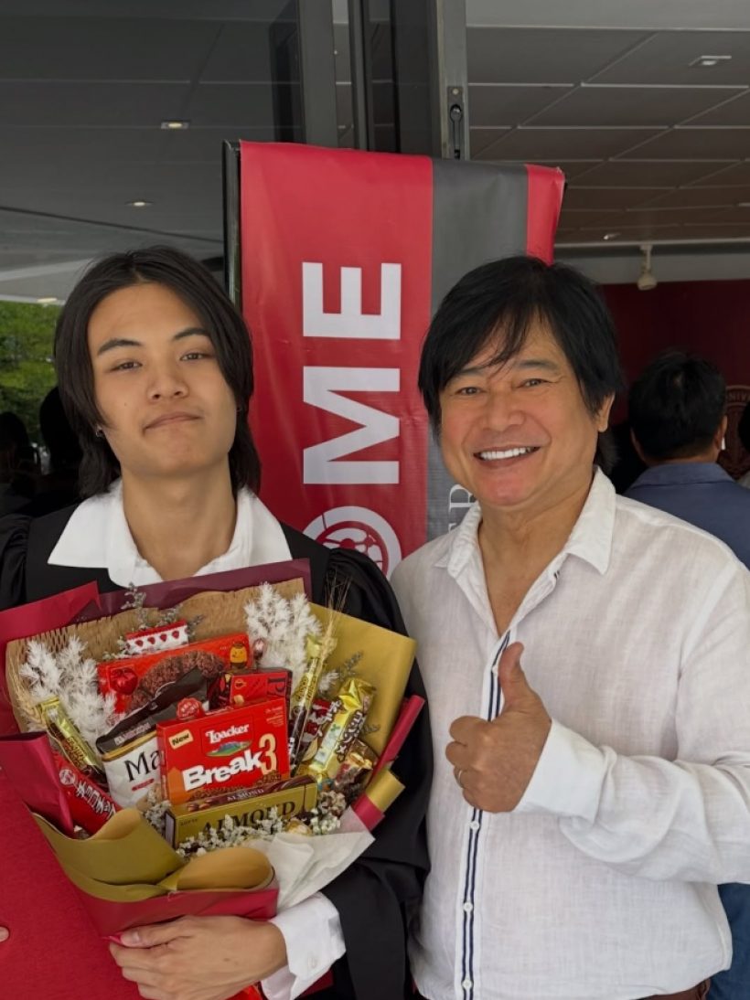 สุดยอด! หนุ่ม สันติสุข ปลื้มลูกชายเรียนจบสถาบันระดับโลก