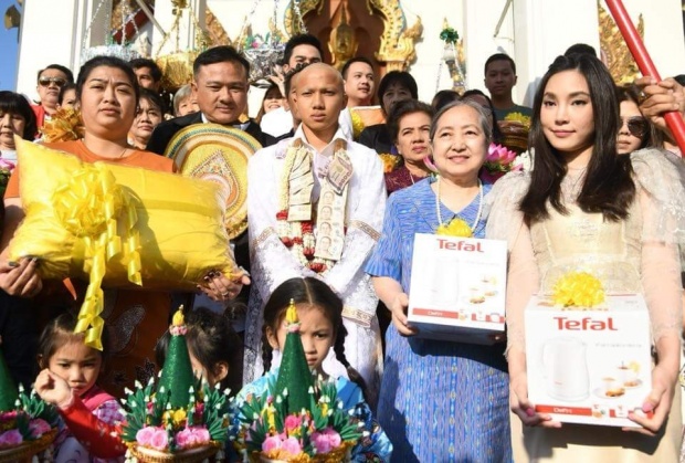 เปิดภาพชุด!! หลวงพี่เจ เข้าพิธีอุปสมบท ที่วัดบางช้างเหนือ อ.สามพราน จ.นครปฐม