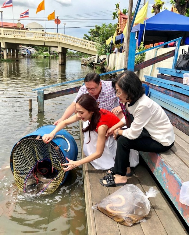 อั้ม พัชราภา ตอบกลับทันที หลังชาวเน็ตดราม่าทำบุญปล่อยปลา (คลิป)