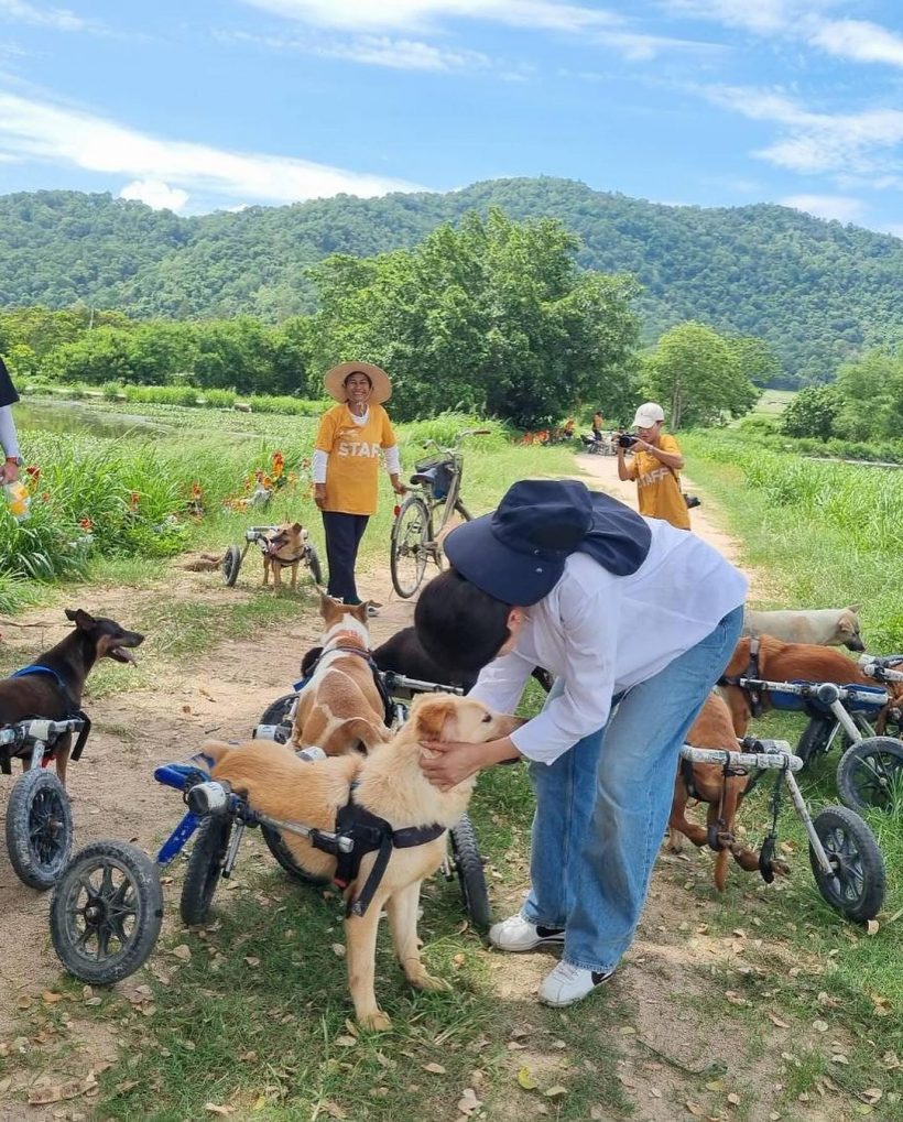 นางฟ้าเดินดิน ปูเเท็กทีมอั้ม ช่วยเหลือน้องหมาพิการ ใจฟูสุดๆ