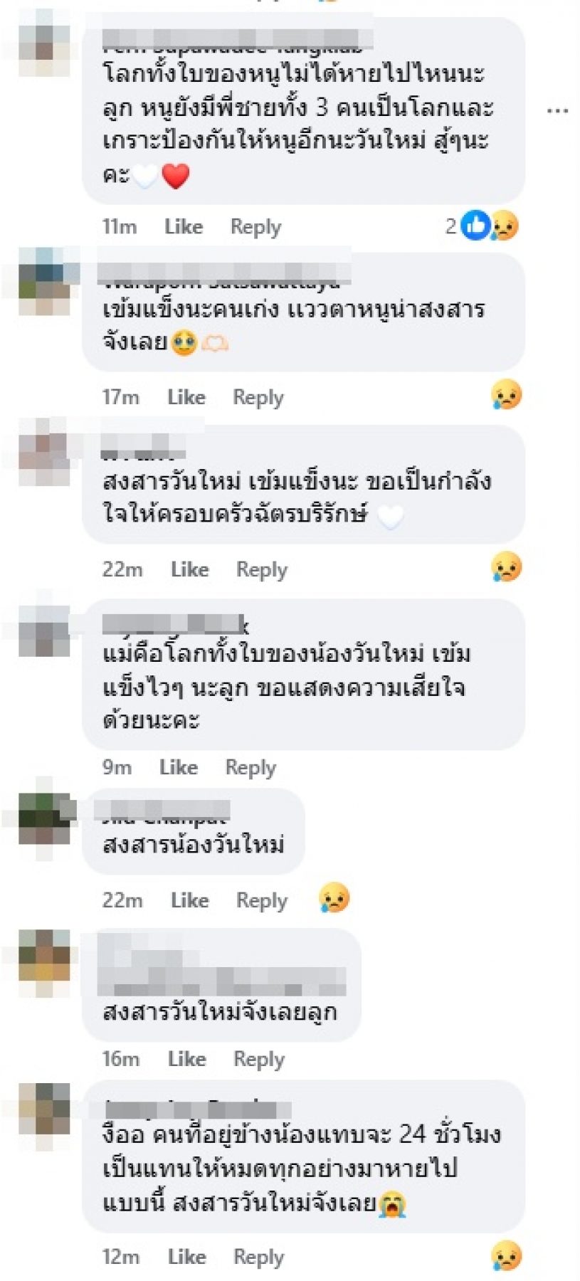 แฟนๆ สงสาร น้องวันใหม่ ร่ำไห้พี่ชายคอยปลอบไม่ห่าง