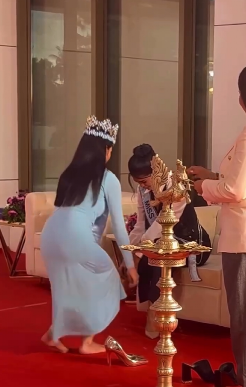 ควีนตัวจริง โอปอล Miss World โชว์น้ำใจช่วยเพื่อนนางงาม