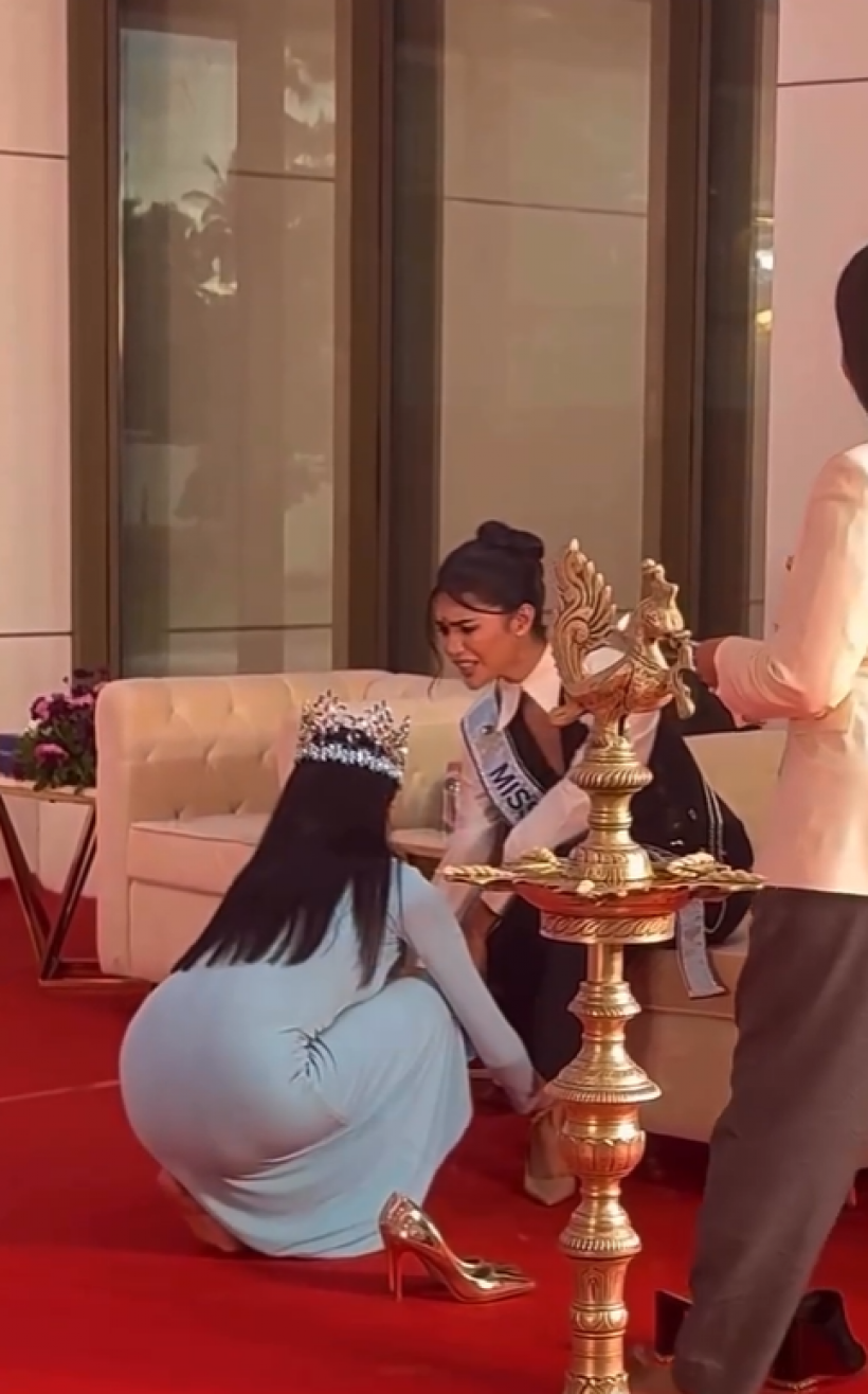 ควีนตัวจริง โอปอล Miss World โชว์น้ำใจช่วยเพื่อนนางงาม