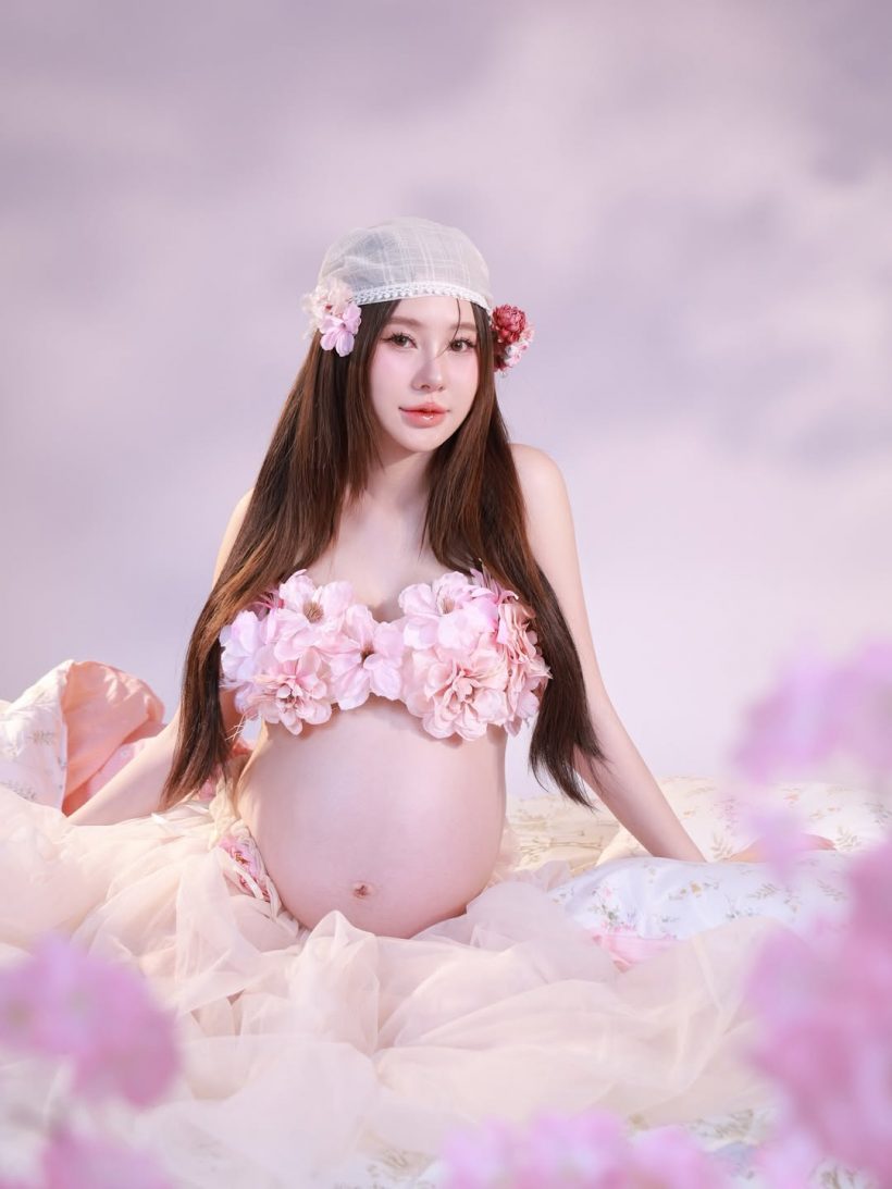 บีเบล อุ้มท้องใหญ่ถ่ายแบบ แฟนๆอวยยศ เป็นแม่ที่สวยที่สุด