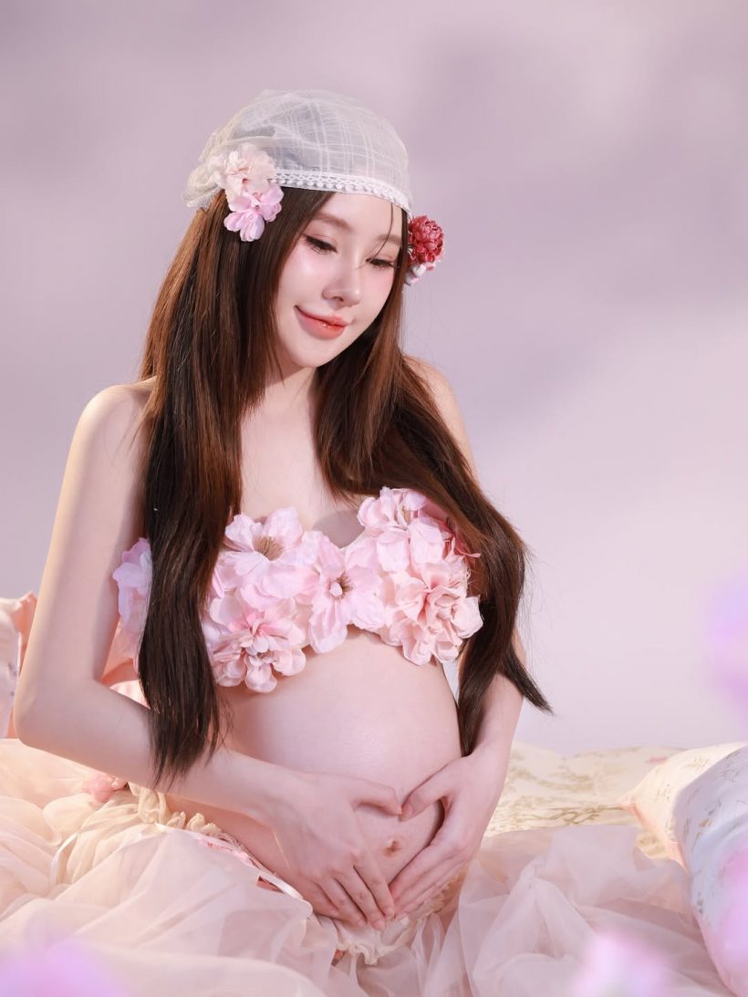 บีเบล อุ้มท้องใหญ่ถ่ายแบบ แฟนๆอวยยศ เป็นแม่ที่สวยที่สุด
