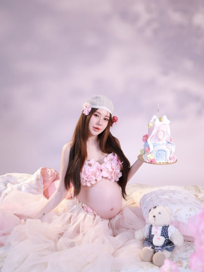 บีเบล อุ้มท้องใหญ่ถ่ายแบบ แฟนๆอวยยศ เป็นแม่ที่สวยที่สุด