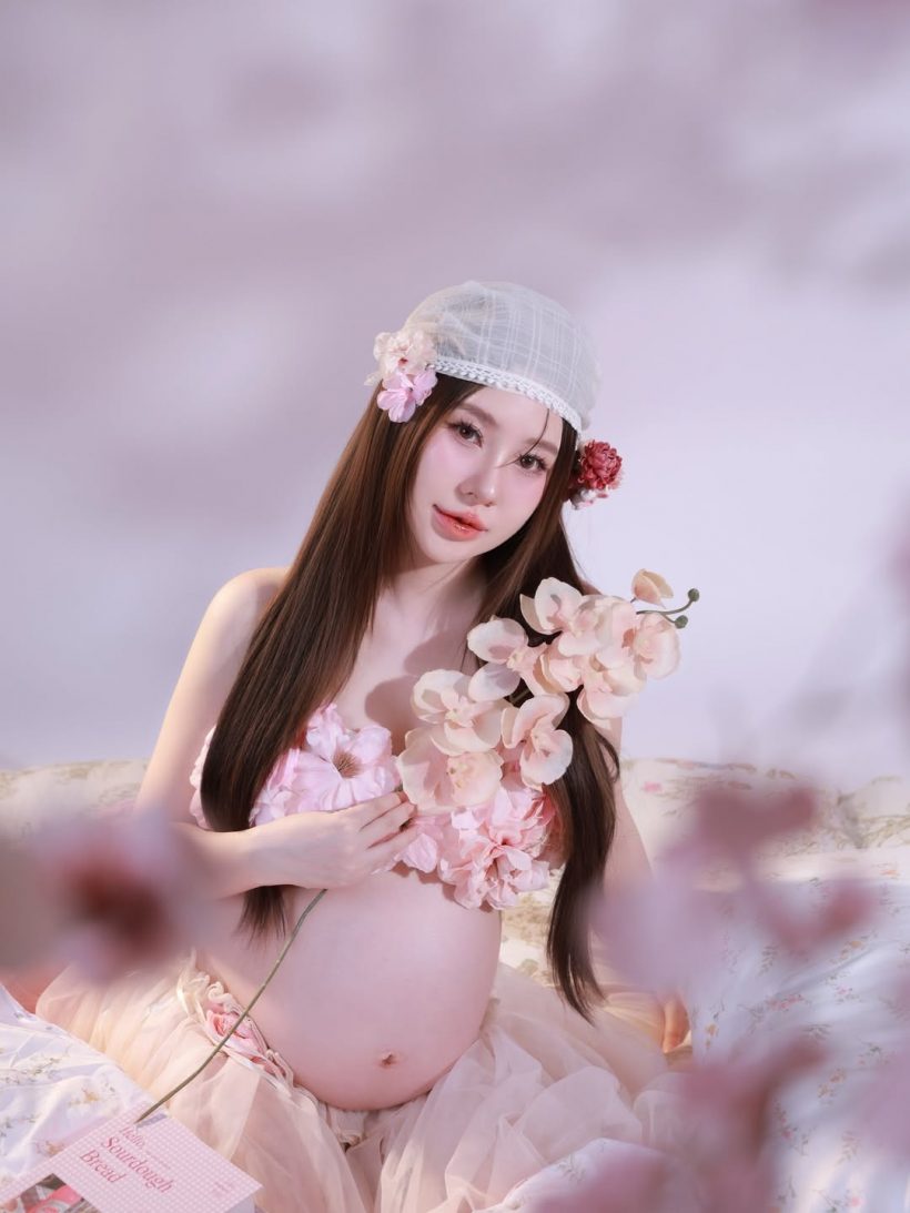 บีเบล อุ้มท้องใหญ่ถ่ายแบบ แฟนๆอวยยศ เป็นแม่ที่สวยที่สุด
