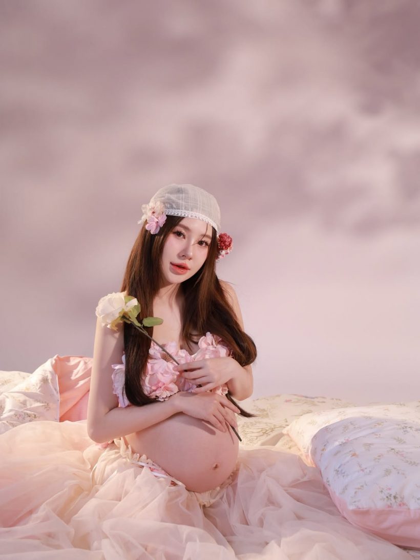 บีเบล อุ้มท้องใหญ่ถ่ายแบบ แฟนๆอวยยศ เป็นแม่ที่สวยที่สุด