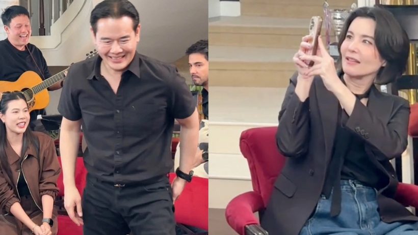 เป๊กถึงกับลุกหนี! หลังได้ยินเพลงนี้...ธัญญ่าแซวทันทีร้อนตัว?!