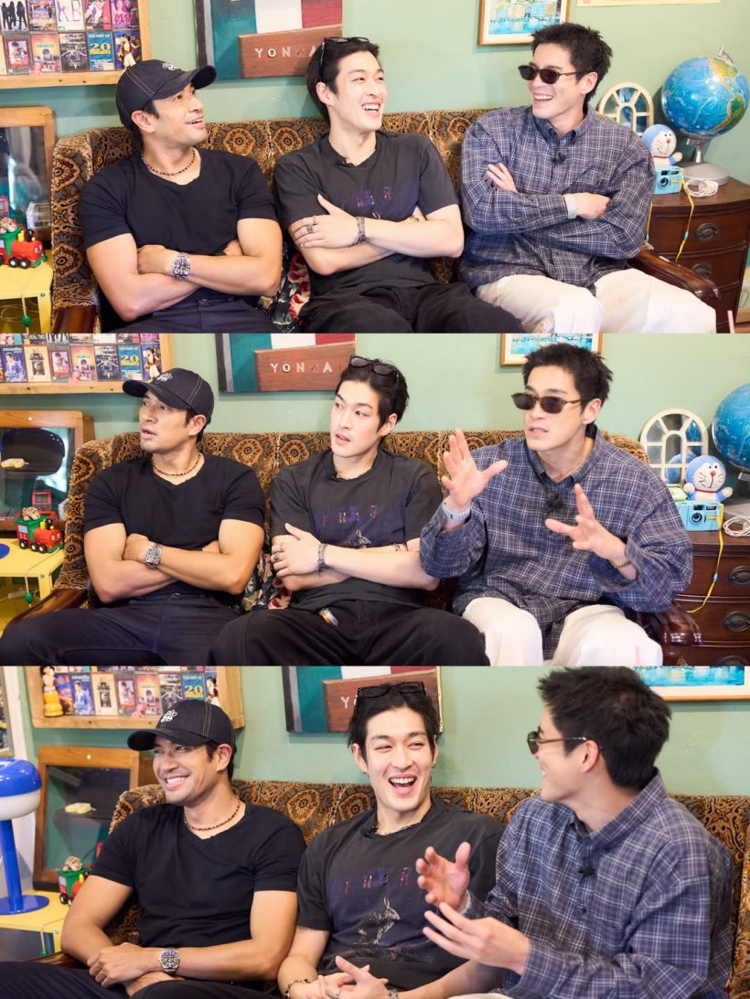 ส่องโมเมนต์ 3 พระเอกฮอตแท็กทีมรวมตัว ความหล่อกินกันไม่ลง