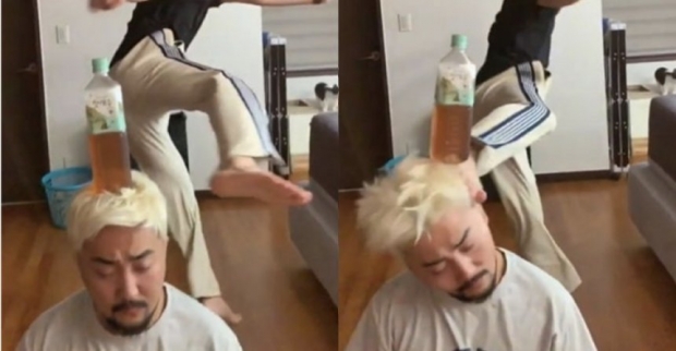 ยูบยองแจ - เมเนเจอร์ โชว์สกิล #bottlecapchallenge แต่บอกเลยว่า รอบนี้มีสะเทือน(คลิป)