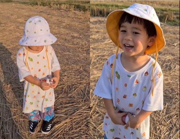 เลี้ยงลูกสุดชิล ชมพู่ พายุ สายฟ้า-พายุ ลุยทุ่งนา ติดดินเรียบง่ายสุดๆ 