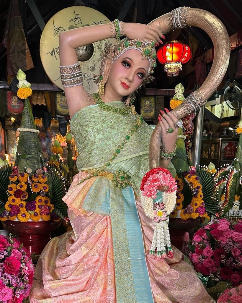 งดงามเกินบรรยาย น้องฉัตร โชว์ฝีมือขั้นเทพ แต่งหน้าพระแม่ธรณี 