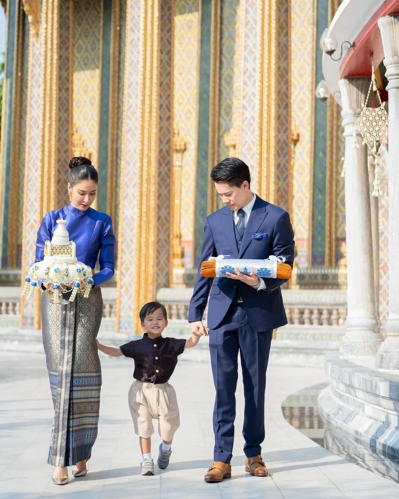 มัดรวมความหล่อ น้องกวิณท์ ทายาทหมื่นล้านใส่ชุดไทยทำบุญวันเกิด