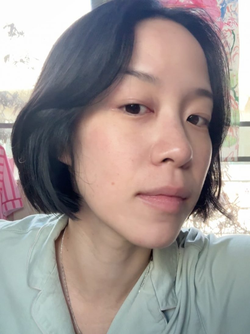 พลอย หอวัง พลีชีพเผยหน้าสด ผื่นขึ้นหน้าหนัก แต่ยังสวย!