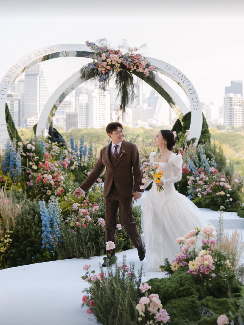 ข่าวดี! ลูกน้ำ เพ็ญพิชชา วิวาห์เเล้ว คู่เเอฟ-นนกุล หวานไม่เเพ้บ่าวสาว