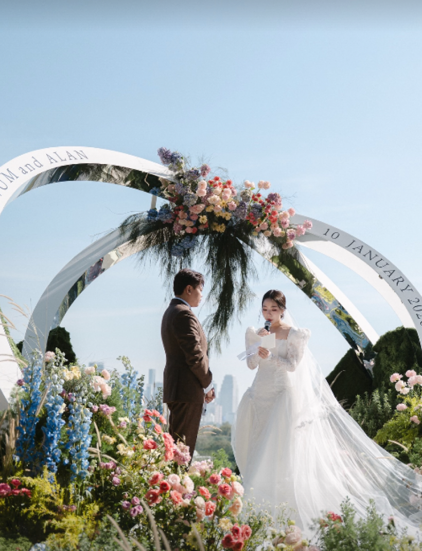 ข่าวดี! ลูกน้ำ เพ็ญพิชชา วิวาห์เเล้ว คู่เเอฟ-นนกุล หวานไม่เเพ้บ่าวสาว