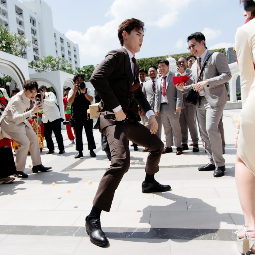 ส่องพิธีวิวาห์ไทยจีน บอส ชนกันต์-บี เจ้าสาวสวยตาแตก