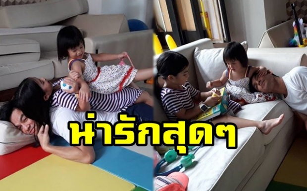 วิถีคุณพ่อลูกสอง!! เผยโมเมนต์สุดอบอุ่นของ “มอส ปฏิภาณ” กับลูกๆทั้ง 2 คน น่ารักมากๆ