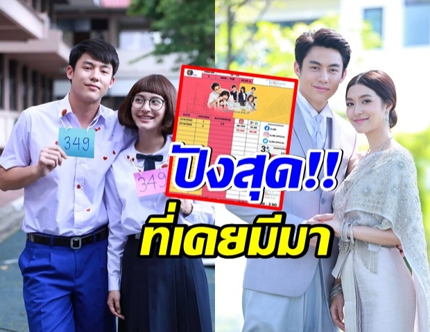 ยอดพุ่งโหดมาก เปิดเรตติ้งล่าสุด อกเกือบหัก เเซงหน้าละครทุกเรื่อง 