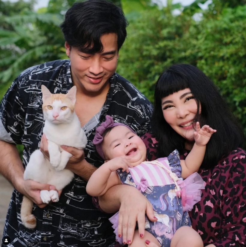 ชมความน่ารักน้องอบเชย ลูกสาวพ่อโย่ง-แม่ก้อย วันนี้หนู1ขวบแล้ว