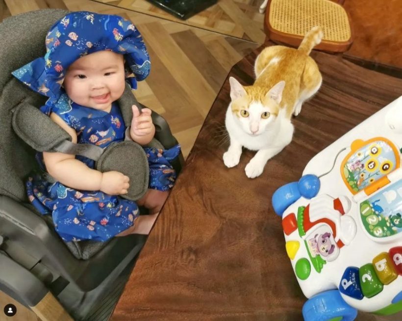 ชมความน่ารักน้องอบเชย ลูกสาวพ่อโย่ง-แม่ก้อย วันนี้หนู1ขวบแล้ว