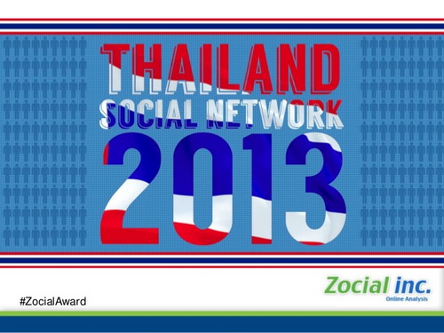 ที่สุด! ยอดนิยมบน Social network Thailand Zocial Award 2013