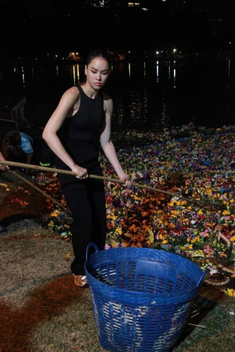 สวยทั้งกายเเละใจ! นางงามซุปตาร์สลัดภาพความเป๊ะ ลงพื้นที่เก็บกระทงขยะ