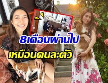 ส่อง เจ้าเทมป์ น้องหมาสื่อรัก มิว-เซนต์ ผ่านมา 8 เดือน ตัวโตขึ้นมาก