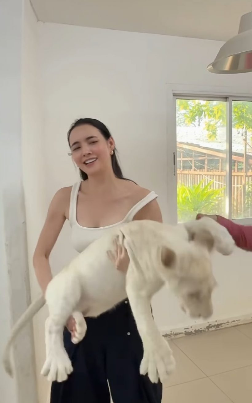 เธอคนนี้ สลัดภาพนางเอกเรียบร้อย โชว์สกิลอาบน้ำสิงโต