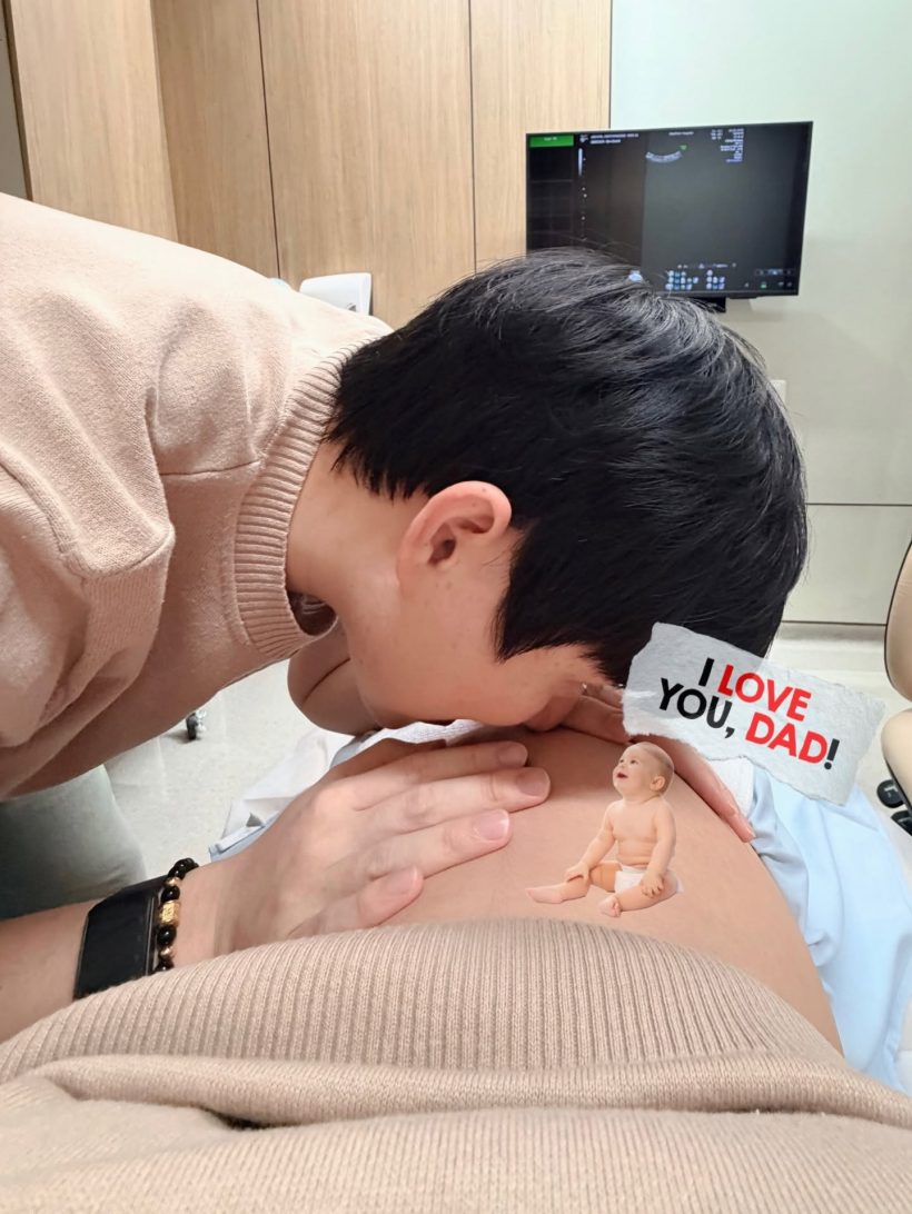 คู่รักดัง เปิดภาพอัลตร้าซาวด์ลูกในท้อง ตื่นเต้นใกล้คลอดเเล้ว!