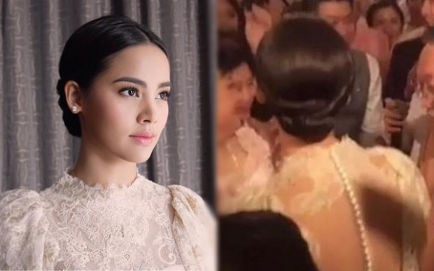 ญาญ่า อุรัสยา ในงานแต่ง ป๊อก-มาร์กี้ เมื่อสังเกตดูดีๆ มีความลับซ่อนอยู่!