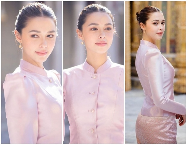 งดงาม! เเพทริเซีย สวยหวานในชุดไทยอมรินทร์