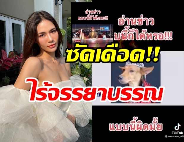  น้ำตาล ชลิตา สุดทนซัดพิธีกรชาย ขึ้นรูปหมาเทียบ - ด่านางงามไร้สมอง