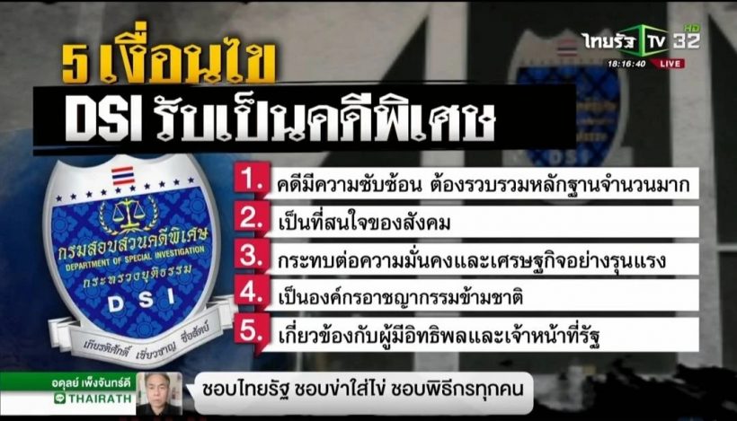 กรรชัยเผยคดีแตงโม DSIยังไม่รับเป็นคดีพิเศษ-ต้องมี5เงื่อนไขนี้?