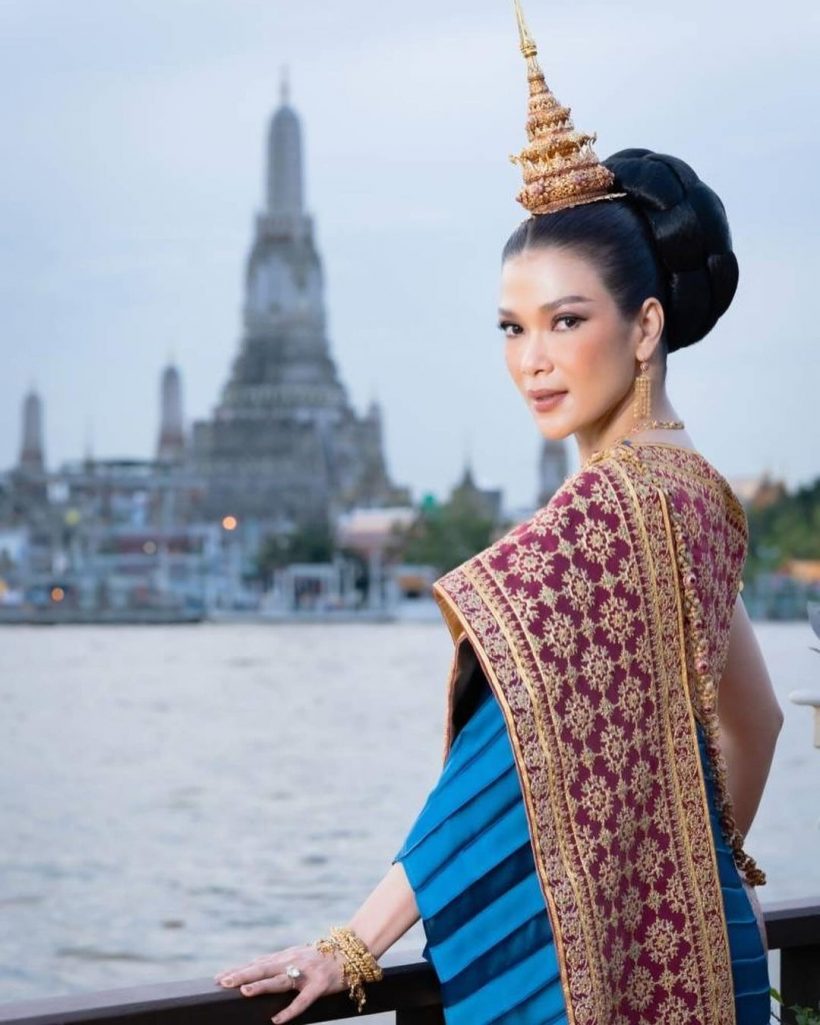  ว๊าว! ดาราลูก3ใส่ชุดดไทยสวยสง่า สมเป็นสะใภ้จ้าวแห่งบ้านจักรพงษ์ 