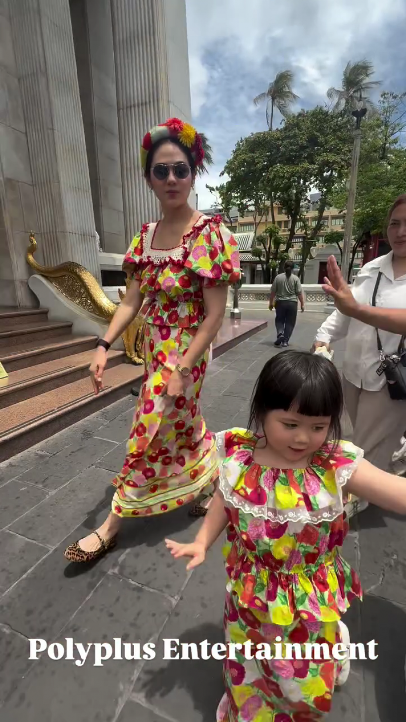 เอ็นดูดาราสาว แอบิเกล ร่วมบุญงานบวชรำหน้านาคเก่งมาก