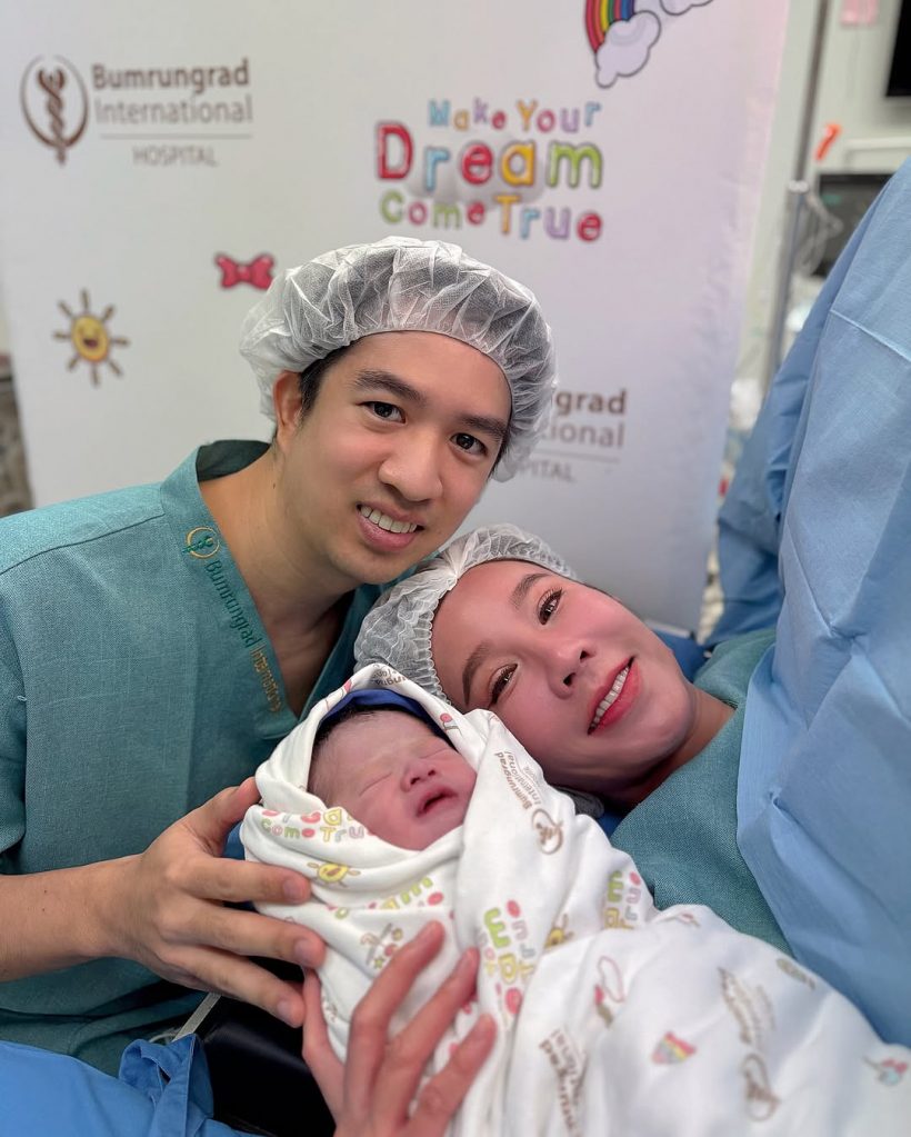มาเเล้ว! เกี่ยวก้อย คลอดลูกชายคนที่ 2 ชื่อน้องความหมายดีมาก