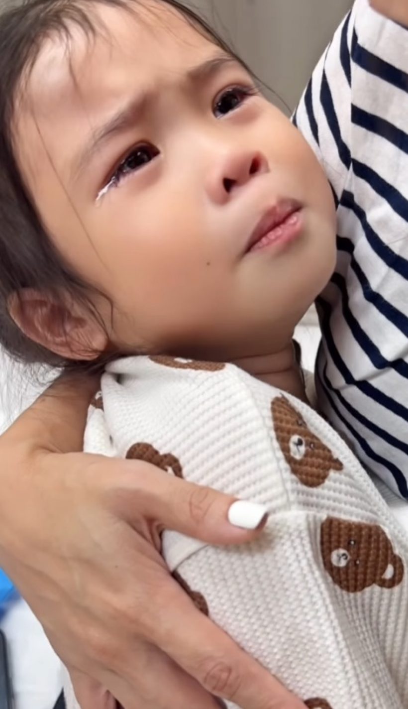 ใจหายทั้งบ้าน! เปิดคลิปวินาที ลูกสาวดาราดัง ประสบอุบัติแขนหัก