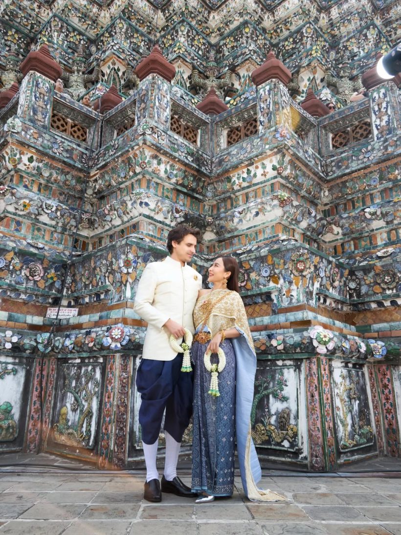 กรี๊ด! ลาล่า-ดาราฝรั่งแต่งชุดไทย สวยหล่อราวพรีเวดดิ้ง