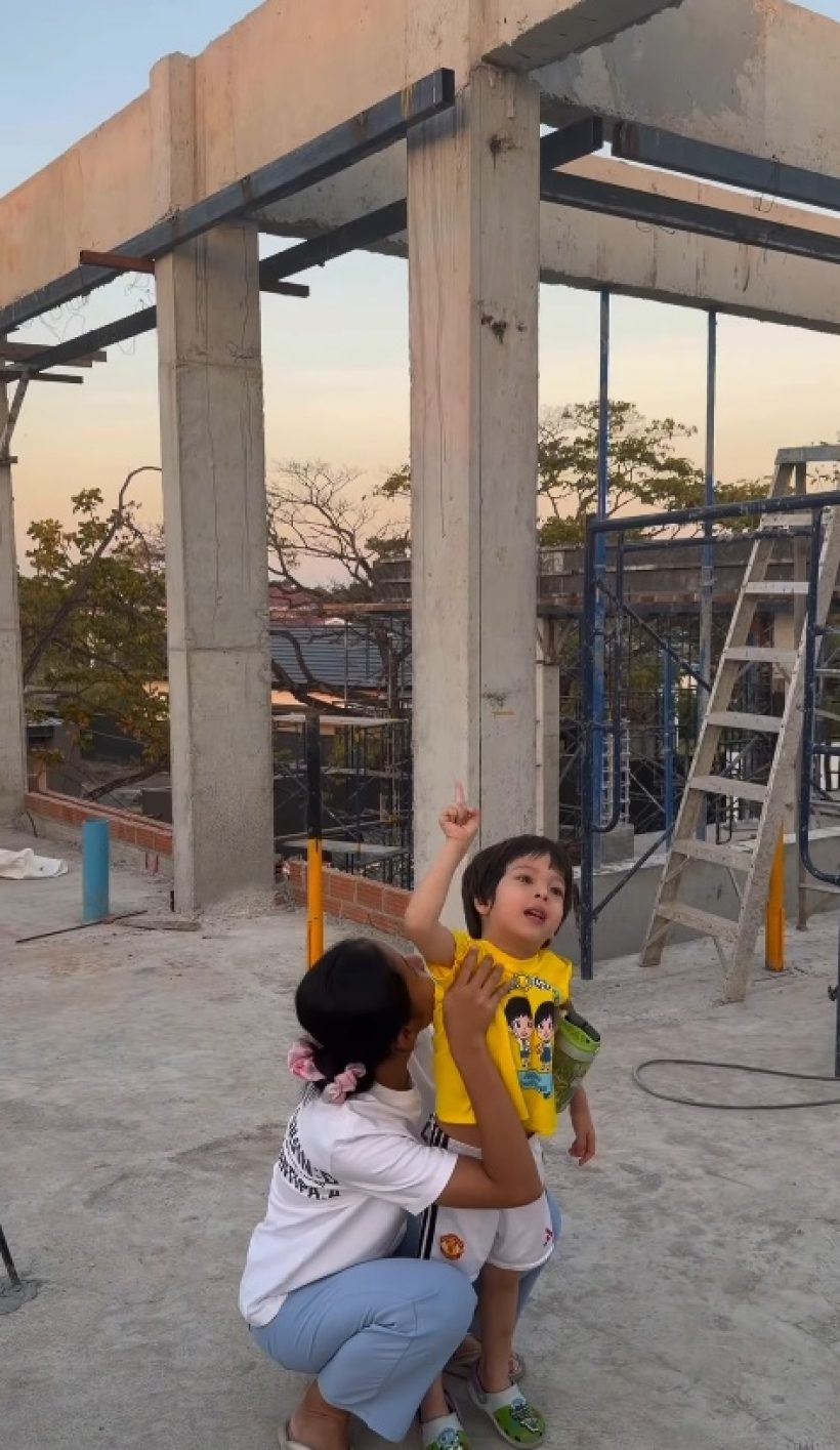ปุ้มปุ้ย เผยภาพบ้านใหม่กำลังสร้าง ใหญ่กว่าที่คิด