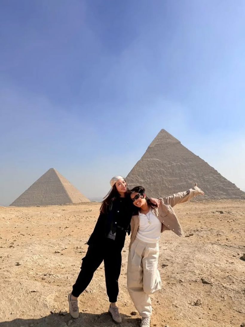 ส่อง แอฟ ทักษอร ควงลูกสาวเช็กอินไคโร โชว์ขี่ม้าท่ายาก ช็อตนี้เท่เกินต้าน