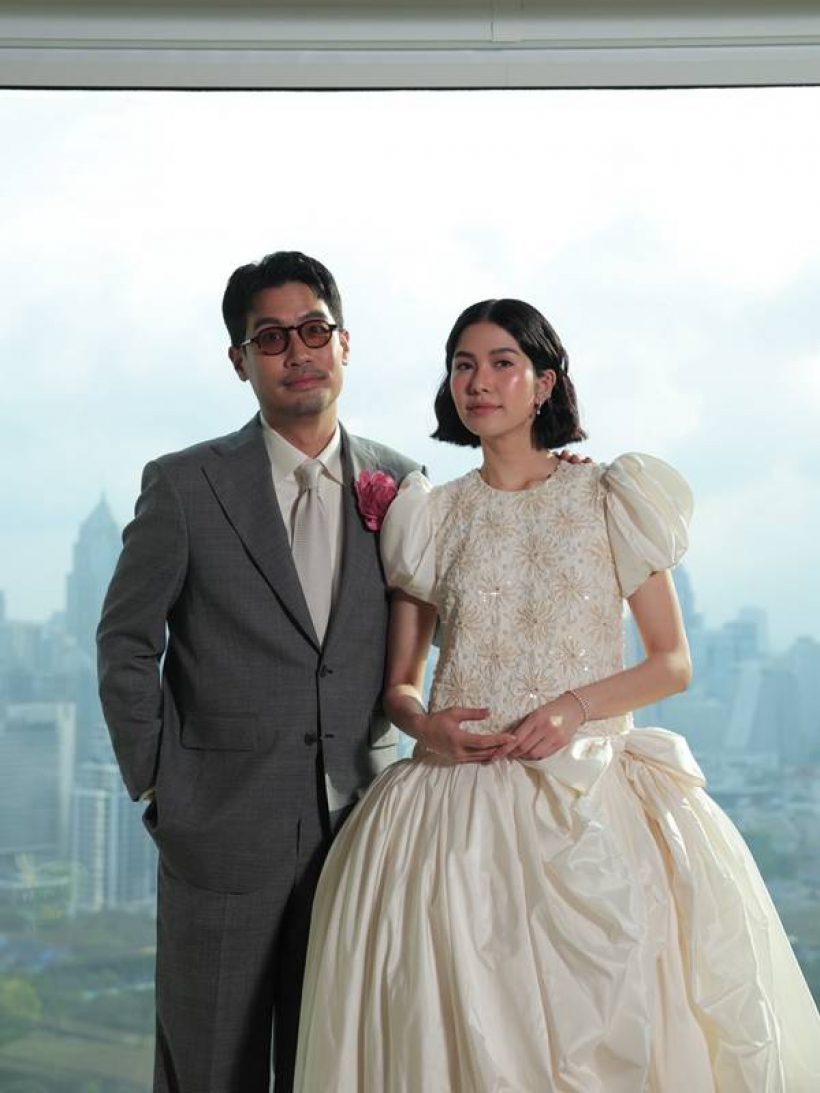 ซีนสะดุดตา! ดาราสาวดัง ยืนร้องไห้กลางงานแต่ง พราว-แทน