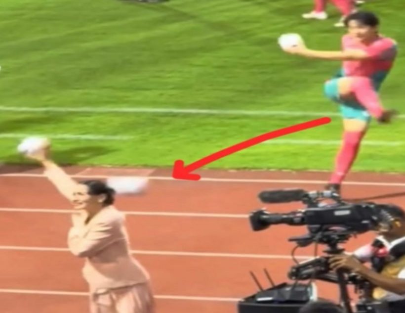 คนนี้นี่เอง! นักเเสดงหนุ่มที่เตะลูกบอลโดนหัว เเอนทองประสม